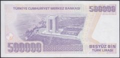 7.Emisyon 4.Tertip 500000 Lira K75 196664 Çilaltı