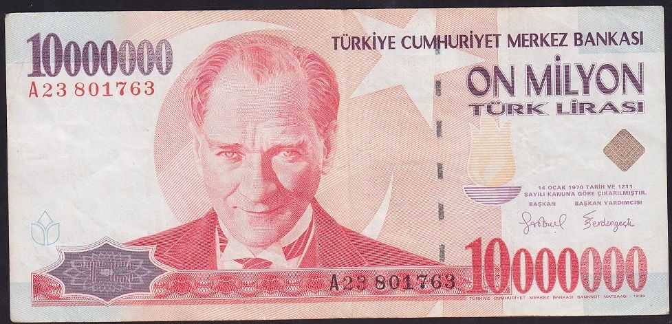 7.Emisyon 10 000 000 Lira A23 801763