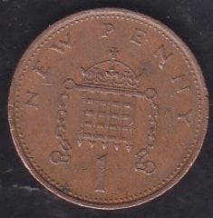 İngiltere 1 New Penny 1980