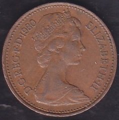 İngiltere 1 New Penny 1980