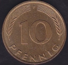 Almanya 10 Pfennig 1994 F