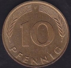 Almanya 10 Pfennig 1994 F