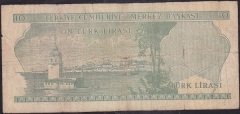 6.Emisyon 2.Tertip 10 Lira K14 203707 Temiz