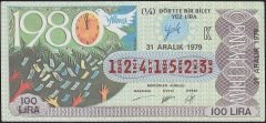 1979 31 Aralık Çeyrek Bilet - K Serisi