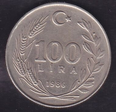 1986 Yılı 100 Lira