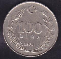 1986 Yılı 100 Lira