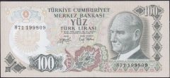 6.Emisyon 2.Tertip 100 Lira H71 199809 Çilaltı