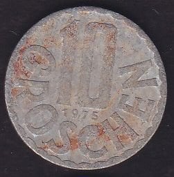 Avusturya 10 Groschen 1975