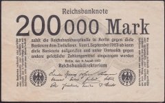 Almanya 200 000 Mark 1923 Çok Temiz +