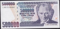7.Emisyon 4.Tertip 500000 Lira L85 724044 Çil