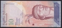 Venezuela 10 Bolivares 2014 Çil Pick 90e