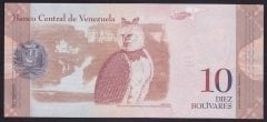 Venezuela 10 Bolivares 2014 Çil Pick 90e