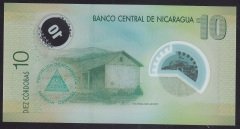 Nikaragua 10 Cordobas 2007 Çil Polymer Pick 201