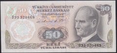 6.EMİSYON 1.TERTİP 50 LİRA D33 320468 ÇİLALTI