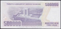 7.EMİSYON 4.TERTİP 500000 LİRA L71 349300 ÇİLALTI (BANDROL BASKISI İZ YAPMIŞ) eski para alan yerler