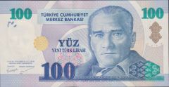 8.Emisyon 100 YTL C46 399016 Çil
