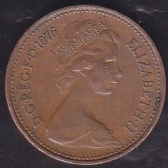 İngiltere 1 New Penny 1976