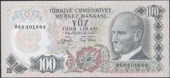 6.Emisyon 2.Tertip 100 Lira H69 101684 Çilaltı Çil
