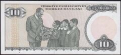 7.Emisyon 2.Tertip 10 Lira E49 769595 Ççt Çilaltı