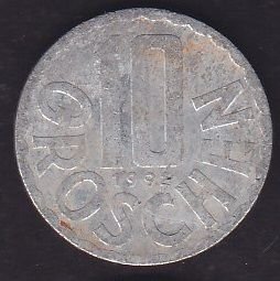Avusturya 10 Groschen 1992