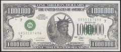 Amerika 1000000 Dolar 2001 Çil Fantazi Para