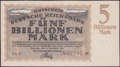 Almanya 5 Trilyon Mark ( 5000000000 )1923 Çilaltı Çil