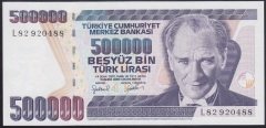 7.EMİSYON 4.TERTİP 500000 LİRA L82 920488 ÇİL