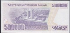 7.EMİSYON 4.TERTİP 500000 LİRA L82 920488 ÇİL
