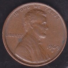 AMERİKA 1 CENT 1969D