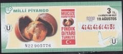 2009 19 Ağustos Çeyrek Bilet - U Serisi