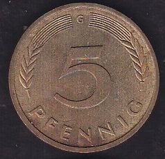 Almanya 5 Pfennig 1981 G