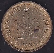 Almanya 5 Pfennig 1981 G