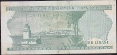 6.Emisyon 2.Tertip 10 Lira K03 121320 Çok Temiz +