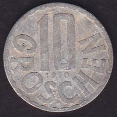 Avusturya 10 Groschen 1970
