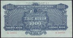 ÇEKOSLOVAKYA 1000 KORUN 1944 ÇİLALTI SPECİMEN