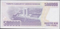 7.Emisyon 4.Tertip 500000 Lira L82 329222 Çil