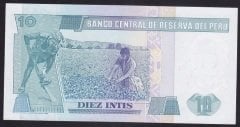 Peru 10 Intis 1987 Çok Çok Temiz