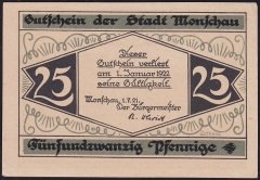Almanya 25 Pfennig Notgeld 1922 Çil