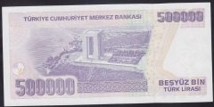 7.EMİSYON 4.TERTİP 500000 LİRA L83 411281 ÇİLALTI ÇİL eski para alan yerler