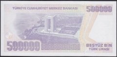 7.Emisyon 4.Tertip 500000 Lira J88 938555 Çil