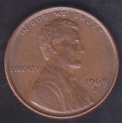 AMERİKA 1 CENT 1969S