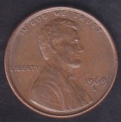 AMERİKA 1 CENT 1969S