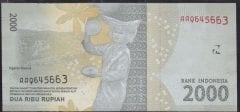 Endonezya 2000 Rupiah 2016 ÇİL AA Pick 155