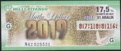 2018 31 Aralık Çeyrek Bilet - G Serisi
