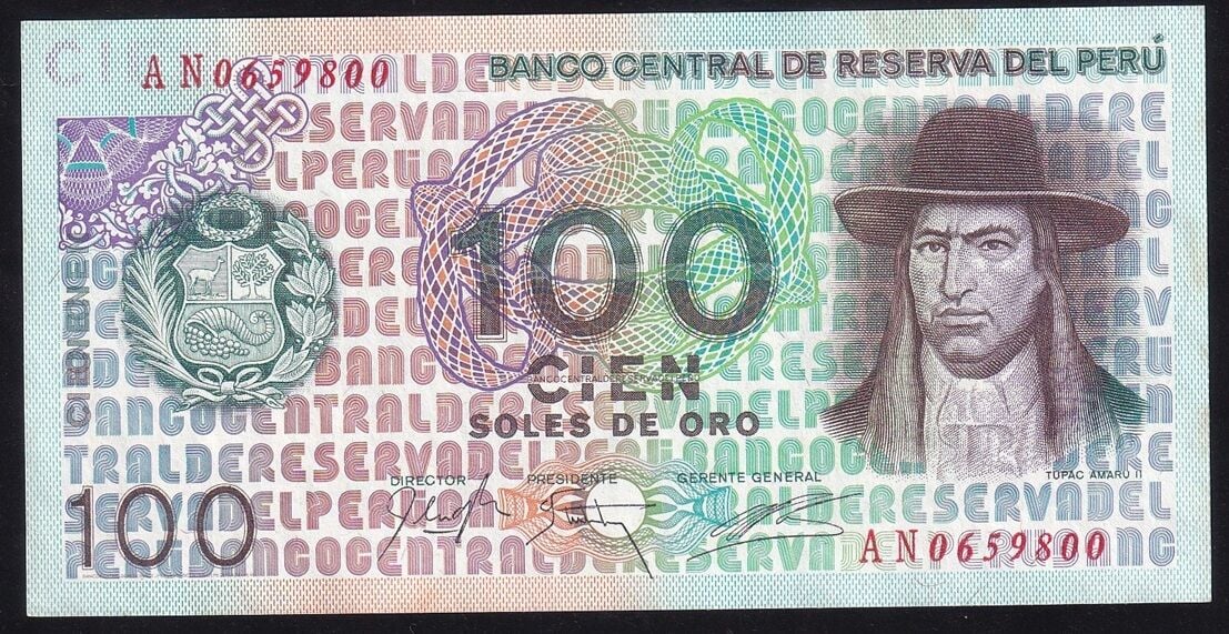Peru 100 Soles 1976 Çil Pick 114