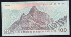 Peru 100 Soles 1976 Çil Pick 114