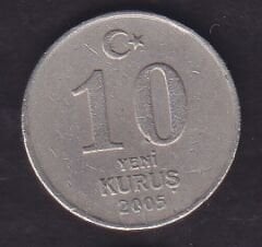2005 Yılı 10 Kuruş