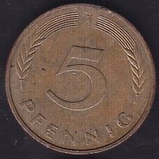 Almanya 5 Pfennig 1982 J