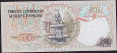 6.EMİSYON 1.TERTİP 50 LİRA C52 389280 ÇİL