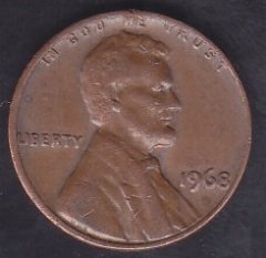 AMERİKA 1 CENT 1968